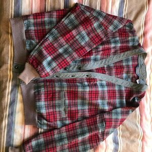 Pendleton flannel cardigan